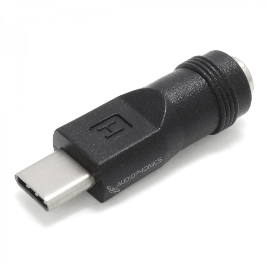 Adaptateur Jack DC 5.5 / 2.5mm Femelle vers USB-C Mâle - Audiophonics