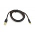 USB A Male to USB Cable-C Male Gold Plated Black John 1m
