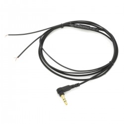 Gold Plated Angled Male Stereo Jack 3.5mm to Bare Wires Cable 1.2m