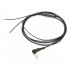 Gold Plated Angled Male Stereo Jack 3.5mm TRS to Bare Wires Cable 1.2m