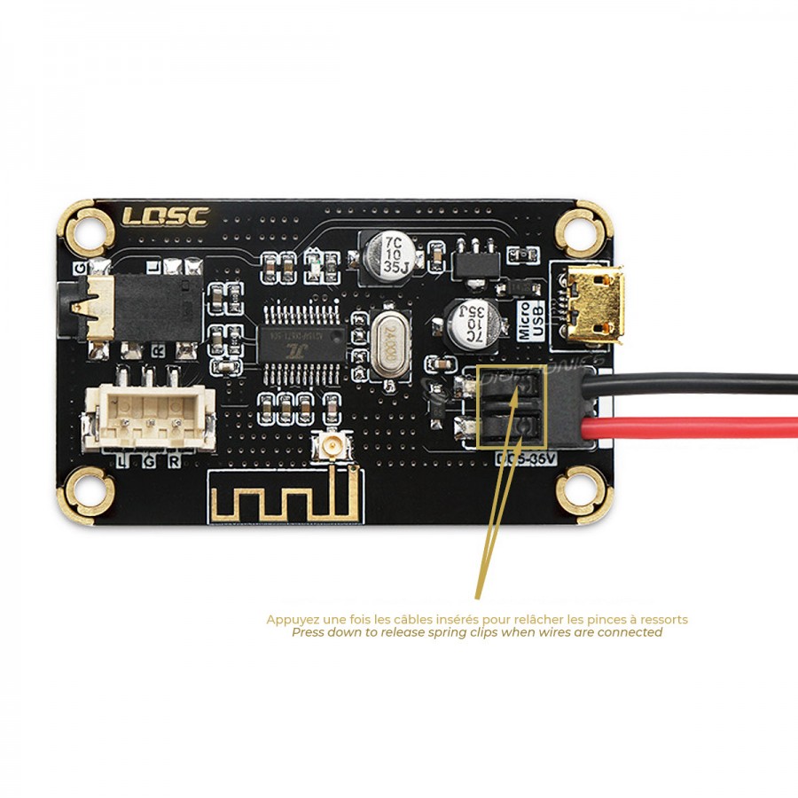 Stereo Bluetooth 4.2 Receiver Module - Audiophonics