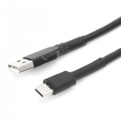 Câble d'Alimentation USB-A Mâle vers USB-C Mâle avec Interrupteur 0.823mm² 1m