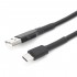 Câble d'Alimentation USB-A Mâle vers USB-C Mâle avec Interrupteur 0.823mm² 18AWG 1m