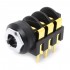 MONACOR MZT-223 Gold Plated Jack 6.35mm Stereo Plug for PCB (Unit)