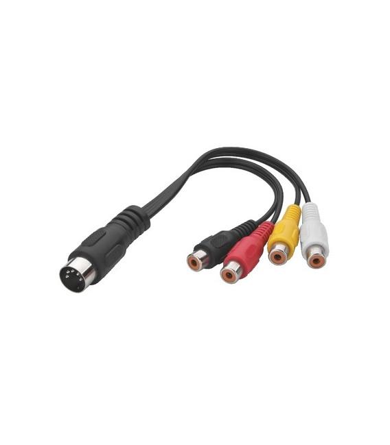 Lot De 4 Adaptateurs Audio Goobay - Prise Din Mâle Vers RCA Femelle - Référence 11693-4