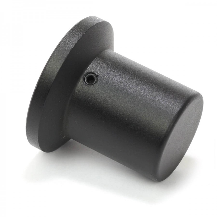 Knob Aluminum D Shaft 30x25x26mm Ø6mm Black Audiophonics