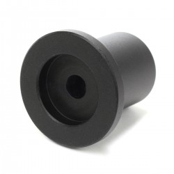 Knob Aluminum D Shaft 30x25x26mm Ø6mm Black