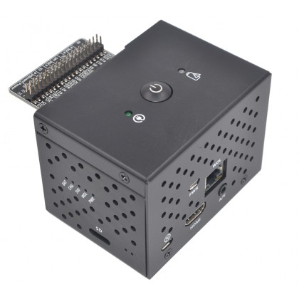 Aluminum Housing with Button for Raspberry Pi and X720