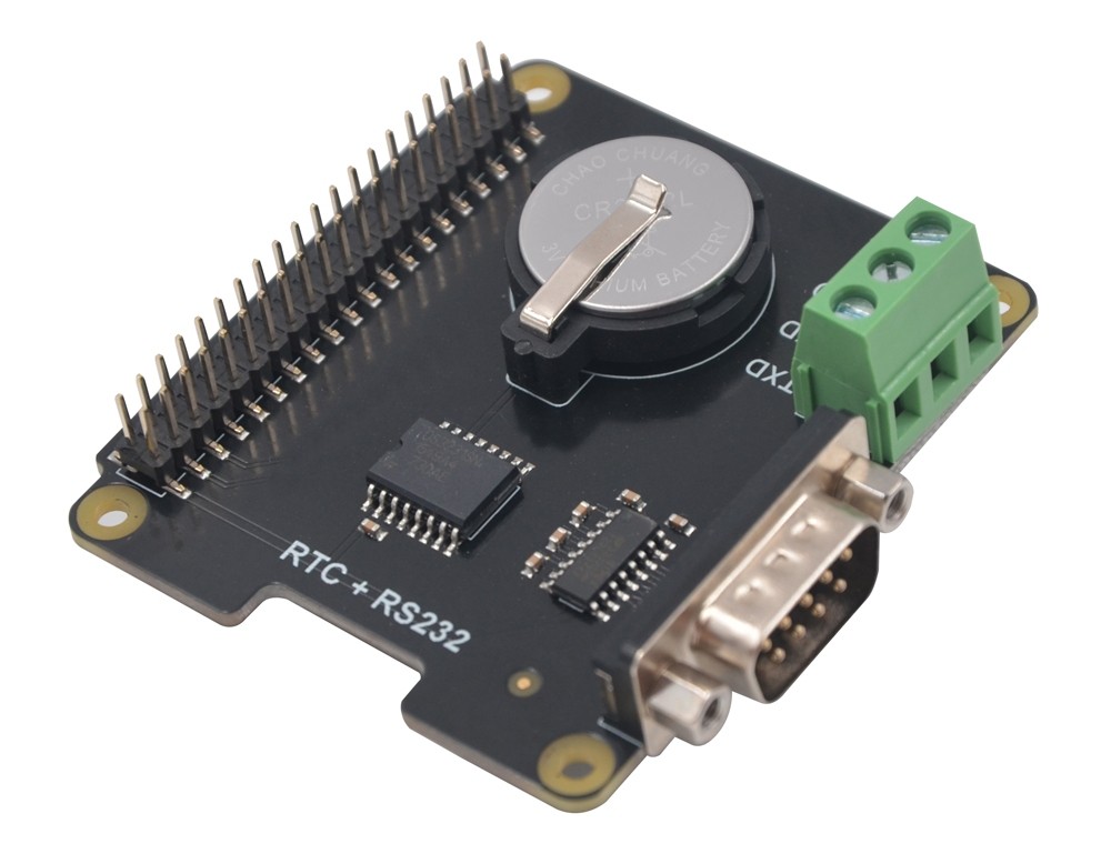 SUPTRONICS X230 Module Horloge Temps Réel RTC avec Port Série RS232 pour Raspberry Pi