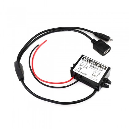 TINYSINE Convertisseur DC-DC 8-25V vers 5V USB