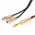 1877PHONO HEMI-X Jack 6.35mm to 2x Mini XLR Headphone Cable OCC Copper Shielding 1.5m