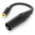 Câble Adaptateur XLR Mâle 4 Pins vers Jack 4.4mm Femelle Plaqué Or 15cm