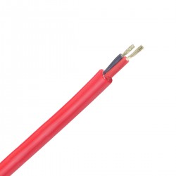 Cable Dual Conductor Silicon 1mm² Black