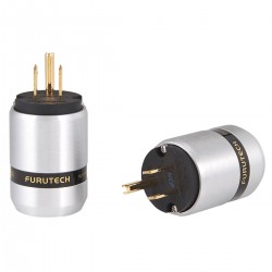 FURUTECH FI-46M NCF (G) Gold Plated Copper USA NEMA 5-15 Connector Alpha Treatment NCF Ø20mm