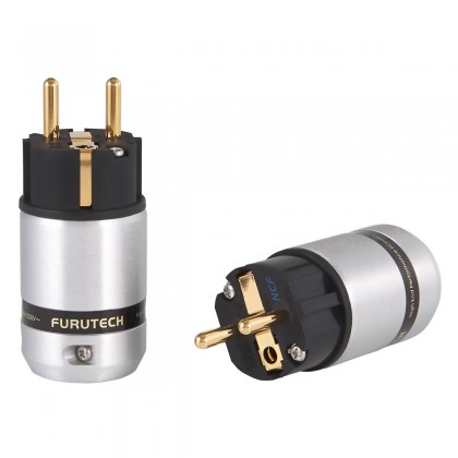 FURUTECH FI-E46 NCF (G) Gold Plated Copper Schuko Connector Alpha Treatment NCF Ø20mm