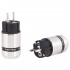 FURUTECH FI-E48 NCF (AG) Schuko Type E/F Power Connector Silver Plated Copper Alpha Treatment NCF Ø20mm