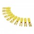 MUNDORF 6.3G Insulated Female Blade Terminal Gold Plated 6.3mm 4-6mm² Yellow (x10)