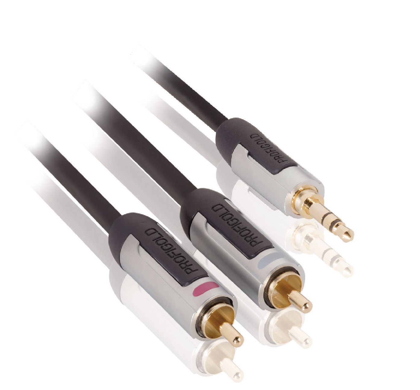 PROFIGOLD Câble JACK 3.5mm - 2 RCA Mâle OFC 2.0m