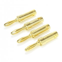 DYNAVOX Gold Plated Banana Plug Ø4mm (Set x4)