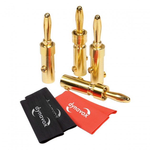 2 Stück Dynavox High End Bananas Terminal zum Einbau Gold Neu 