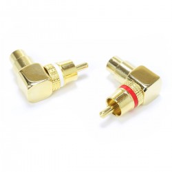 DYNAVOX Gold Plated Angled RCA Adapter