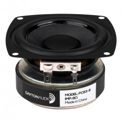 DAYTON AUDIO PC83-8 Speaker Driver Full Range 30W 8 Ohm 85.6dB 80Hz-20khz Ø7.6cm