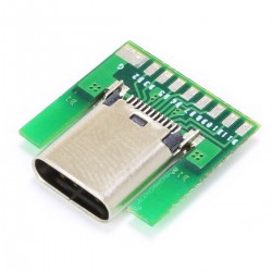 Female USB-C 3.1 Plug SMT with PCB