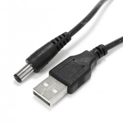 Câble USB-A Mâle vers Jack DC 5.5/2.5mm Mâle 5V 70cm