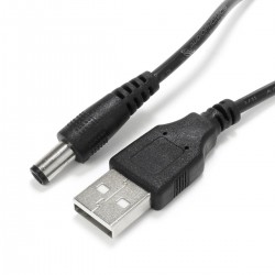 Male USB-A to Male Jack DC 5.5/2.5mm 5V 70cm