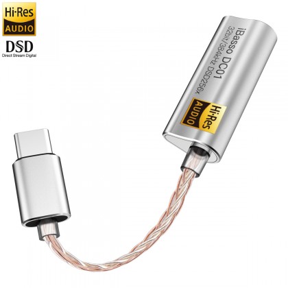 IBASSO DC01 Adaptateur DAC Symétrique USB-C Hi-Res AK4493 32bit 384kHz DSD256