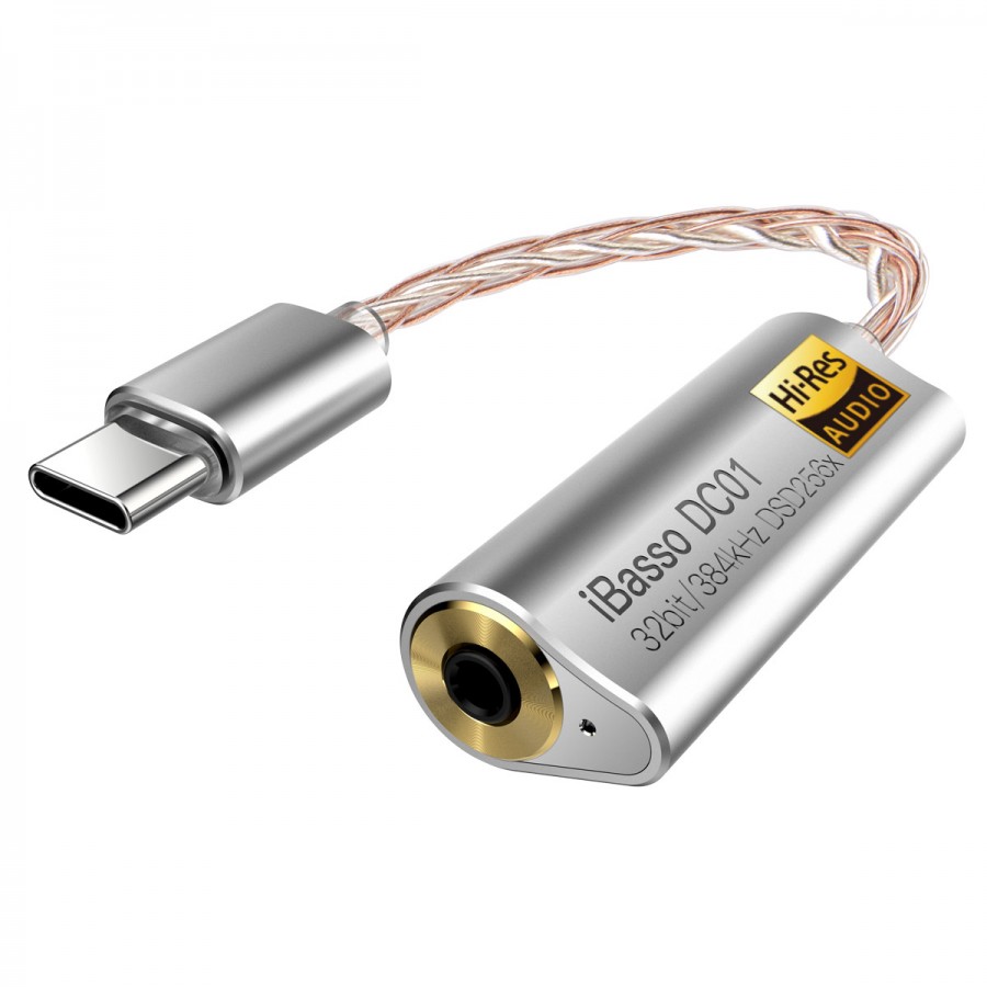 IBASSO DC01 Balanced DAC Adapter USBC HiRes AK4493 32bit 384kHz
