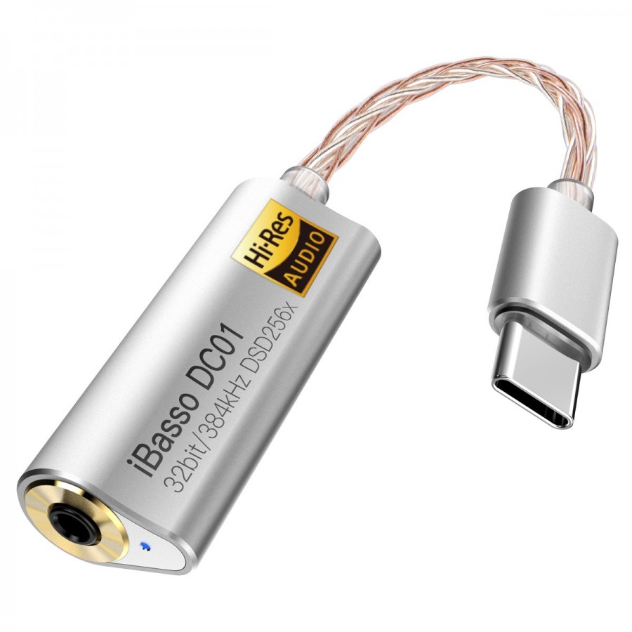 IBASSO DC01 Balanced DAC Adapter Headphone Amplifier USB C Hi Res 