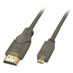 LINDY Câble HDMI vers Micro HDMI 2.0 High Speed Compatible Ultra HD 0.5m