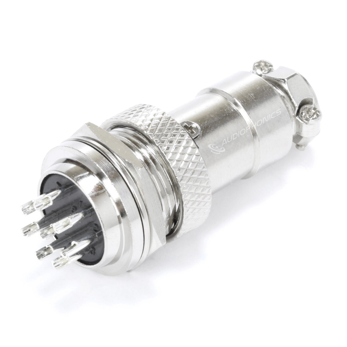 Connecteur Aviation GX16 Verrouillable 8 Pôles Plaqué Argent 300V 5A Ø7mm