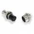 Snap-Fit GX16 Plug 8 Pin Silver Plated 300V 5A Ø7mm