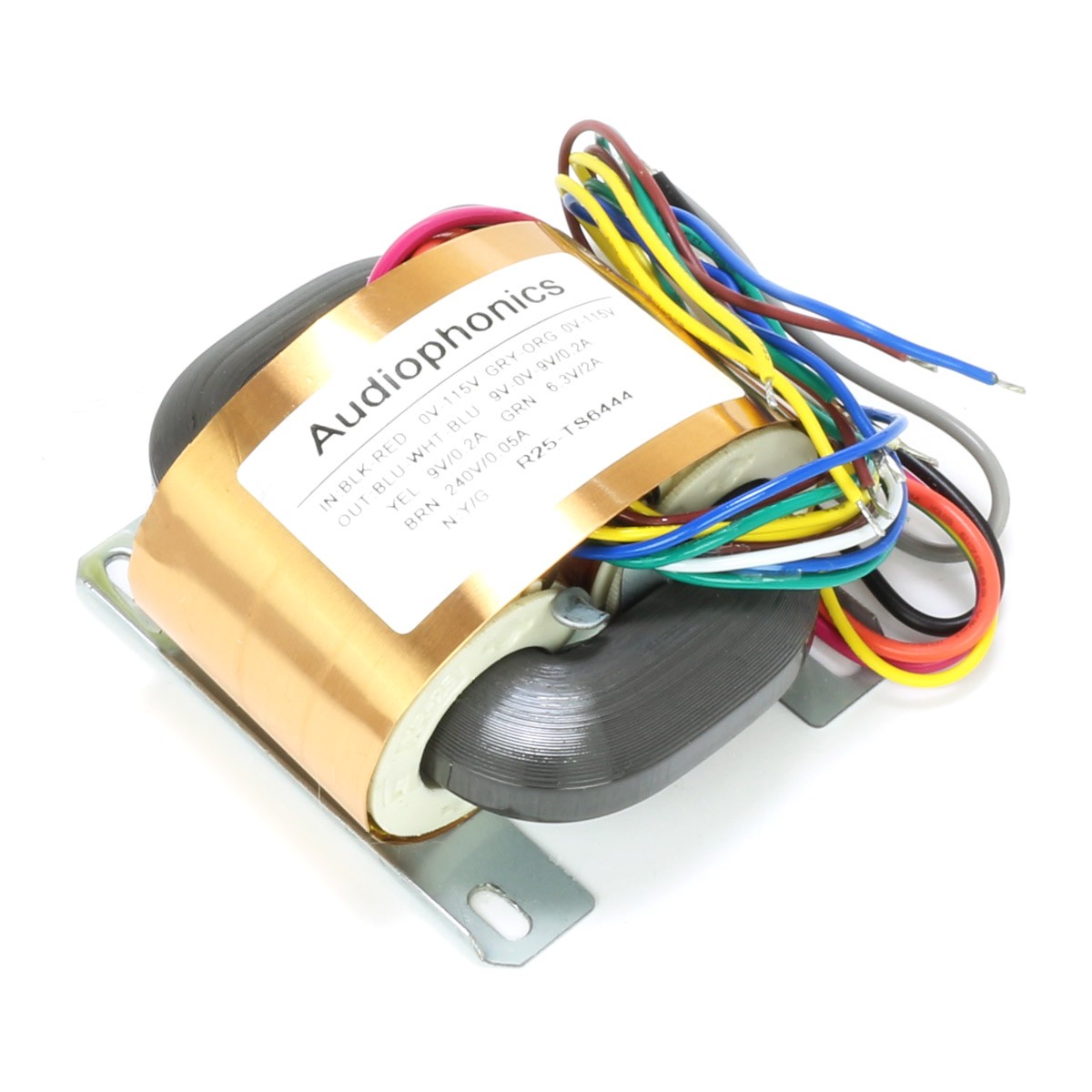 Audiophonics - Transformateur R-CORE 30VA 9V-0-9V 0.2A + 9V 0.2A + 6.3V 2A  + 240V 0.05A