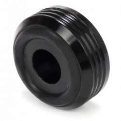 Pied Aluminium Anodisé Ø30x14mm Noir