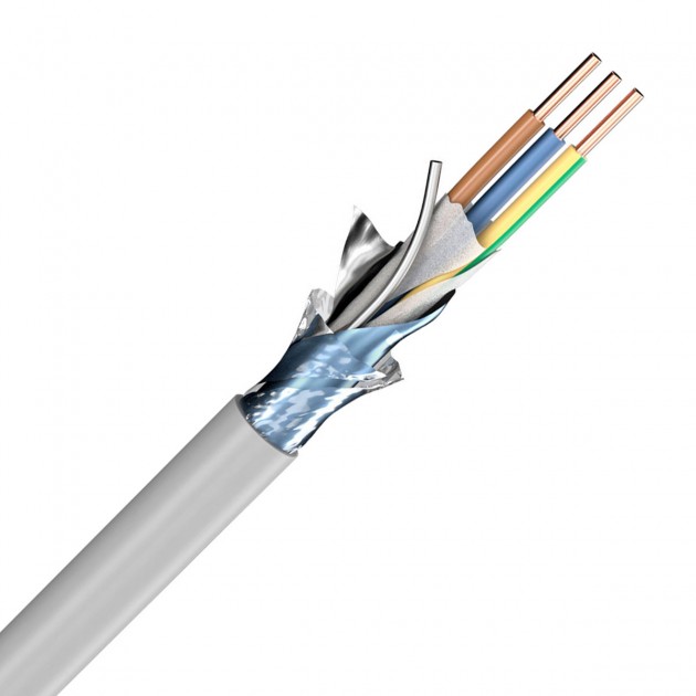 EBROM Câble d'alimentation électrique NYY-J 3 x 10 mm² - Câble souterrain  NYY-J 3