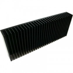 Radiateur dissipateur thermique anodisé Noir 300x80x40