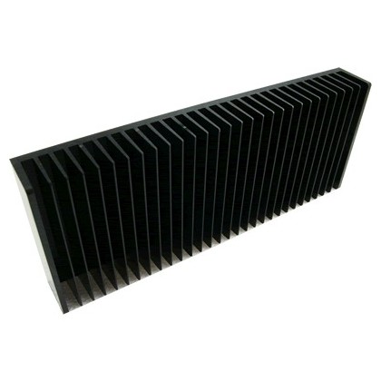 Radiateur dissipateur thermique anodisé Noir 300x80x40