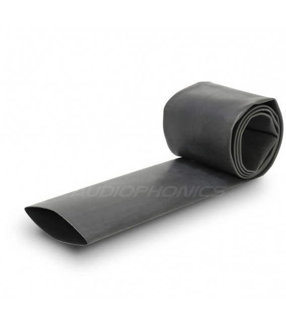 Gaine Thermorétractable AUPROTEC 1/4" – 6,4 Mm Noir – 1 Mètre – Polyoléfine UL