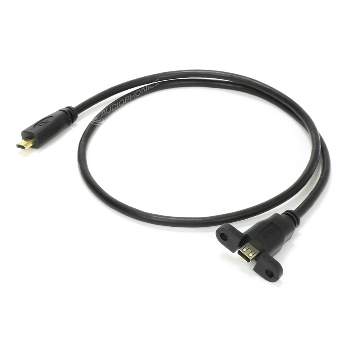 Passe Cloison Micro HDMI Mâle vers Micro HDMI Femelle 50cm