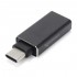 Adaptateur USB-A 3.0 Femelle vers USB-C 3.1 Mâle OTG Noir