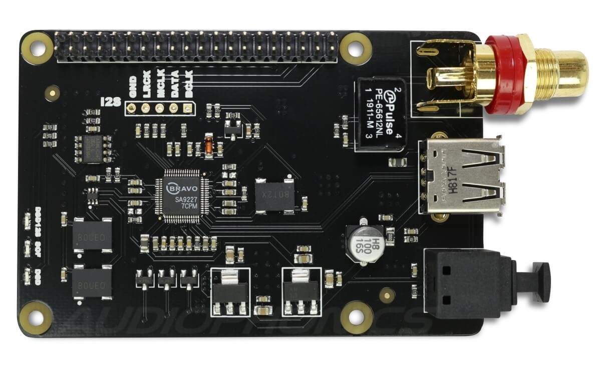 SUPTRONICS X10-I2S Interface USB BRAVO SA9227 vers I2S / Optique / Coaxial SPDIF 32bit 384kHz DSD