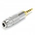 Balanced Male TRRS Jack 2.5mm to Single-Ended Female Jack 3.5mm Adapter