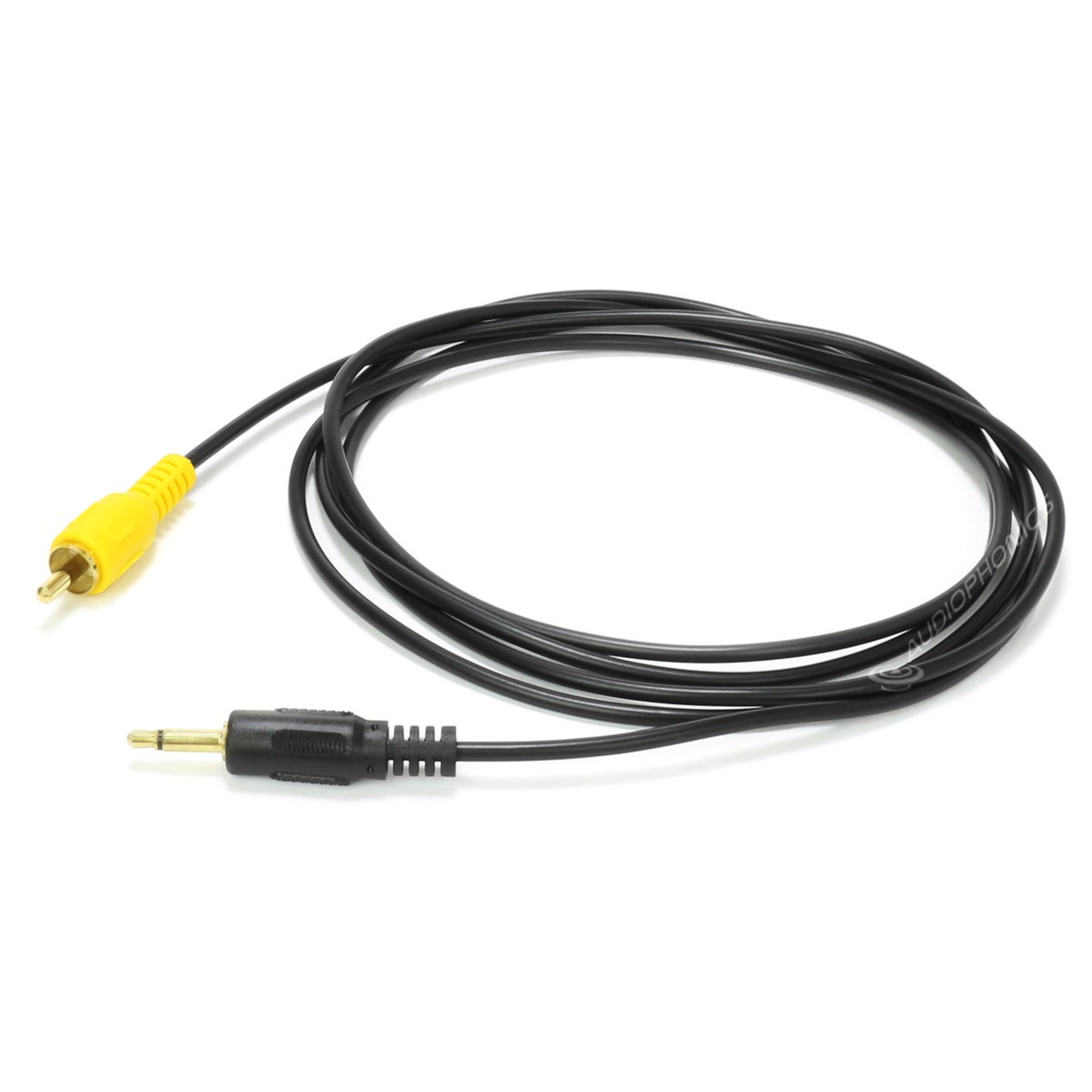 Audiophonics - Câble RCA Mono vers Jack 3.5mm Mono Plaqué Or 1.8m