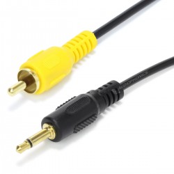 Câble RCA Mono vers Jack 3.5mm Mono Plaqué Or