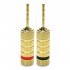 Gold plated Reducers for speakers cable 2mm (Pair)