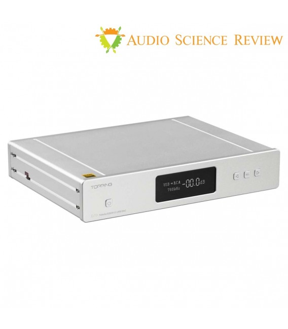 TOPPING D70 Balanced DAC 2x AK4497 XMOS XU208 I2S 32bit 768kHz DSD512 ...