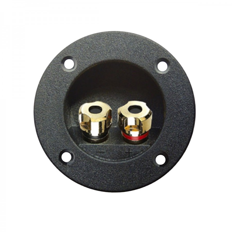 ATOHM WTD75G Speaker Terminal Block Gold Plated Ø75mm Audiophonics